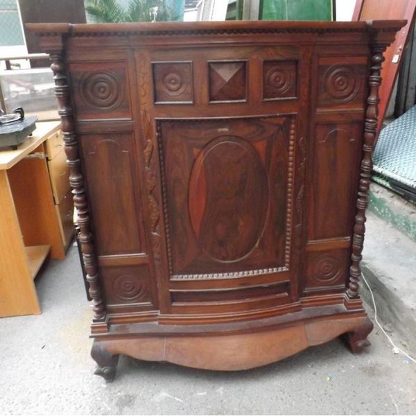 Bàn thờ gỗ gỏ đỏ 4 chân cũ giá rẻ TT011