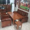 Bộ salon gỗ tràm kiểu nhật mới 98% giá rẻ SL002
