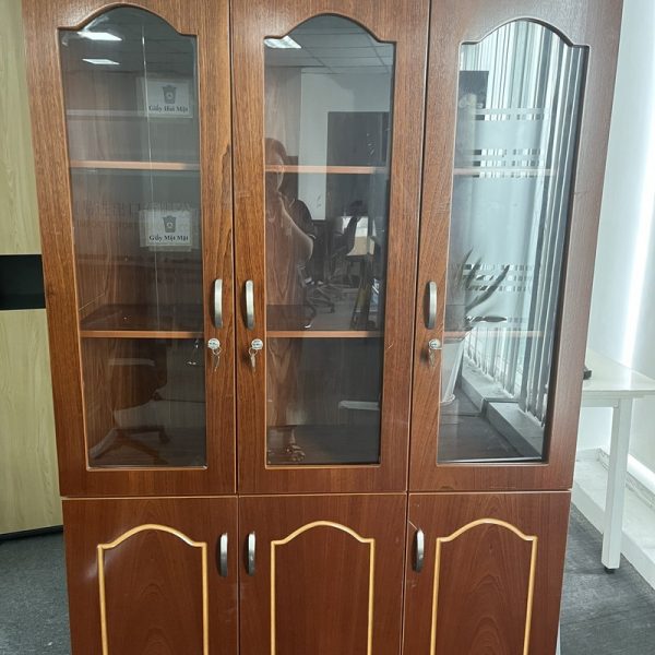 Thanh lý tủ hồ sơ gỗ MDF 1m2*1m8 mới 97%
