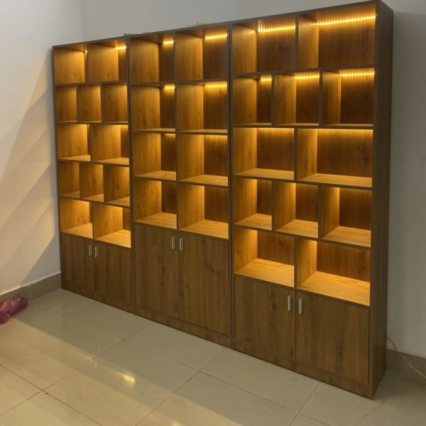 Kệ trưng bày 2m5*2m MDF phủ melamin mới 100%