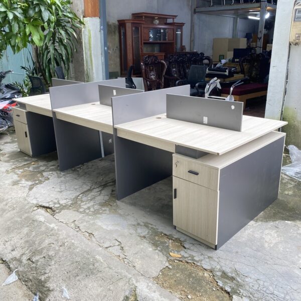 Thanh lý bàn cụm 6 chỗ gỗ MDF phủ melamin cao cấp