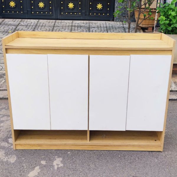 Thanh lý tủ giày dép 4 cánh 1m2 hiện đại giá rẻ TG021