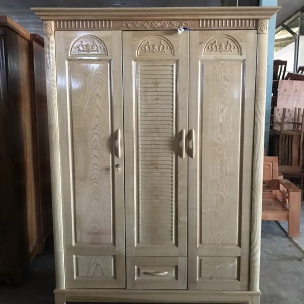 Tủ quần áo gỗ sồi mỹ xuất khẩu mới 100% giá rẻ