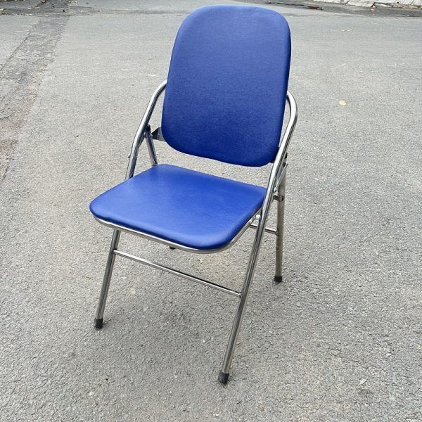 Ghế xếp ixon bọc simili màu xanh mới 100%