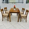 Thanh lý bộ bàn ăn cabin màu nâu tồn kho mới 100%