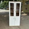 Tủ hồ sơ 2 cánh kính 80cm*1m8 MDF tồn kho mới 99%