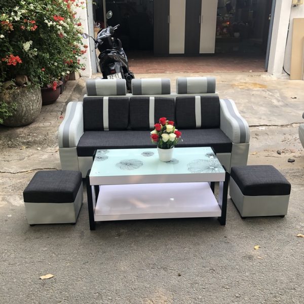 Thanh lý băng sofa da cao cấp mới 95% SF500