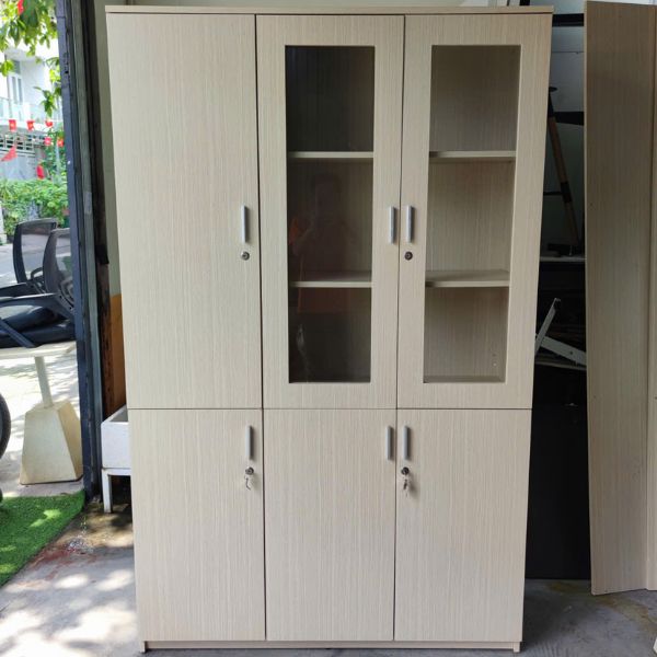 Thanh lý tủ hồ sơ 3 cánh ngang 1m2 gỗ MDF giá rẻ