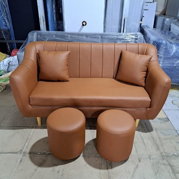 Băng sofa kèm đôn bọc da cao cấp mới 99%