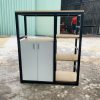 Kệ hồ sơ sắt 80cm*90cm MDF mới 99%
