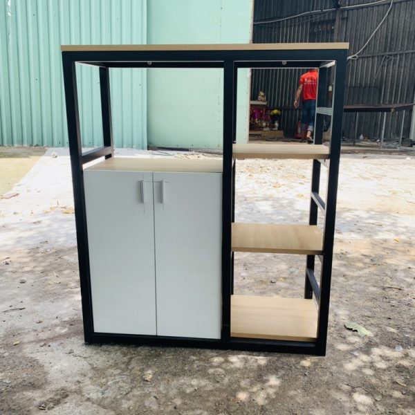 Kệ hồ sơ sắt 80cm*90cm MDF mới 99%