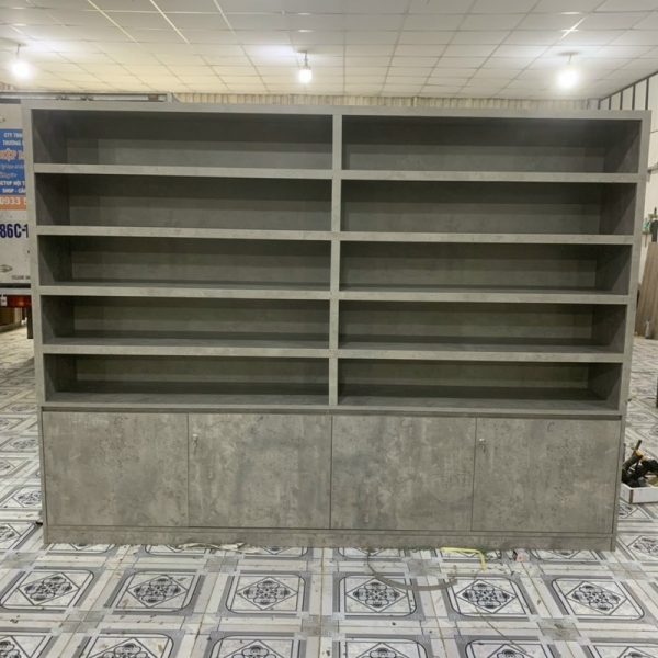 Tủ trưng bày màu xám 2m4*2m mới