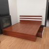 Gường ngủ gỗ MDF 1m8 có hộc tủ mới