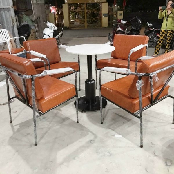 Ghế sofa sắt bọc da cao cấp giá xưởng