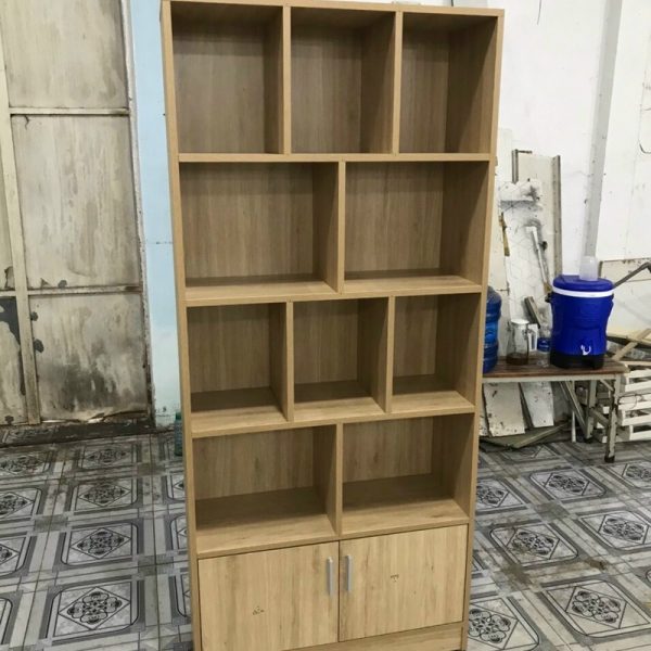 Kệ trưng bày 80cm màu vân gỗ nhìu ngăn mới 100%