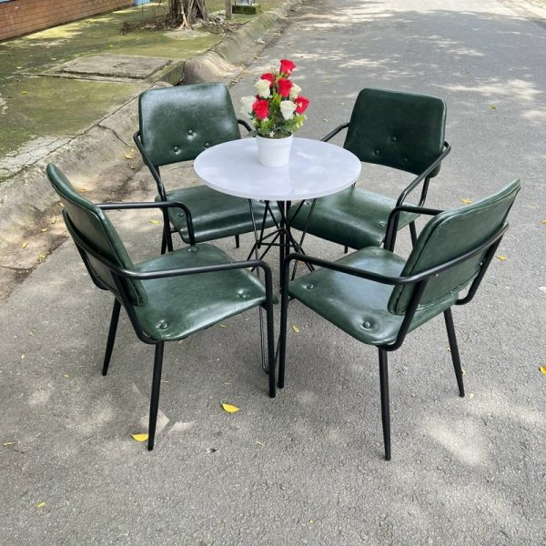Ghế sắt cafe bọc simili cao cấp mới giá xưởng