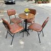 Ghế cafe sắt bọc da cao cấp giá xưởng