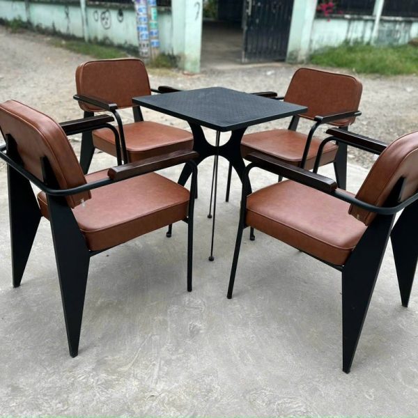 Ghế cafe sắt bọc da simili cao cấp giá xưởng