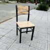 Thanh lý ghế sắt có lưng tựa quán ăn mới 100%