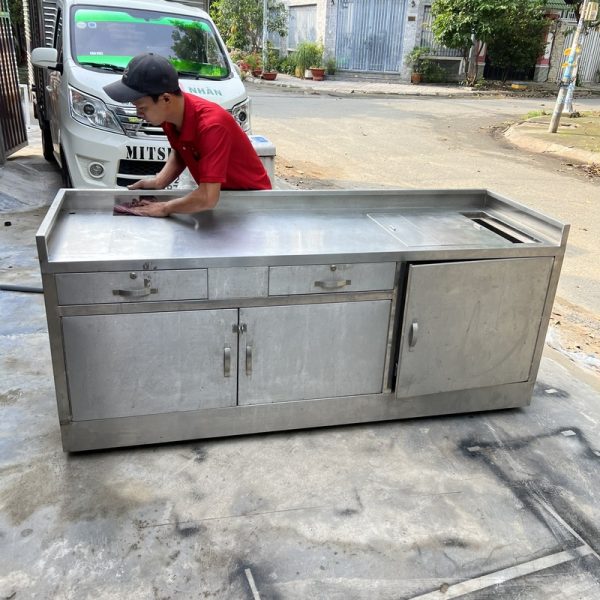 Thanh lý tủ đá inox mới 98% giá rẻ