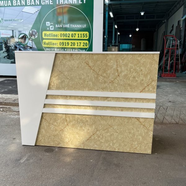 Quầy chữ U 1m5 vân giã đá đóng mới 100% giá rẻ