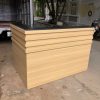 Thanh lý quầy lễ tân 1m6 góc L 1m màu vân gỗ mới 99%