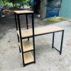 Bàn làm việc 1m2 liền kệ chân sắt mới 99%