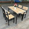 Thanh lý bộ bàn ăn quán ăn chân sắt 1m2x60cm tồn kho