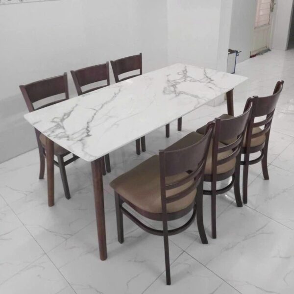 Thanh lý bộ bàn ăn 6 ghế cabin mới 98%