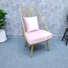 Ghế lá nữ hoàng lót nệm màu hồng giá xưởng