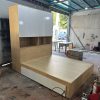 Gường kết hợp tủ quần áo gỗ MDF đóng mới