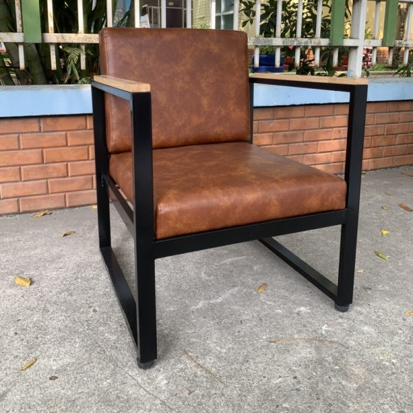 Ghế sofa cafe sắt lót da cao cấp giá xưởng