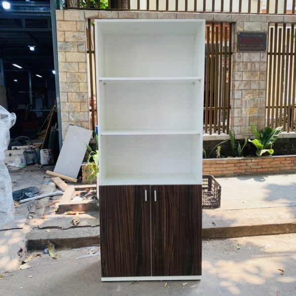 Kệ trưng bày 80cm*2m màu trắng cánh nâu mới