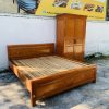 Combo giường tủ gỗ tự nhiên cao cấp mới 98%