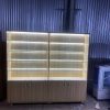 Thanh lý tủ trưng bày 2m*2m kính có đèn led