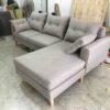 Thanh lý bộ sofa bọc nỉ có tay màu xám mới 99%