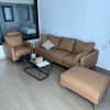 Thanh lý băng sofa bọc da kèm bàn cao cấp mới 99%