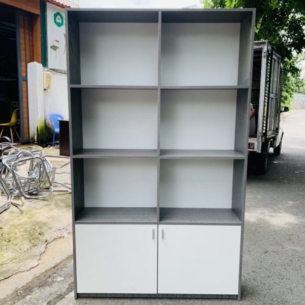 Kệ trưng bày 1m2*2m MDF màu xám mới 100%