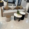 Bộ sofa hàn quốc bọc nỉ màu kem cao cấp