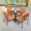 Thanh lý bộ bàn ghế sắt sofa tồn kho mới 99%