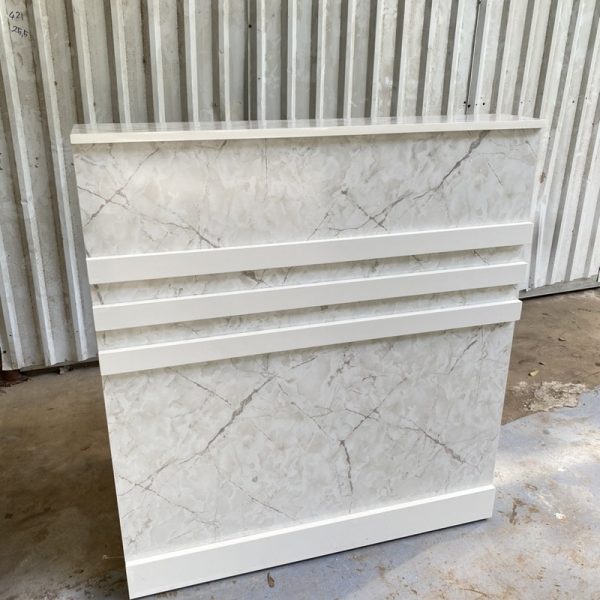 Quầy lễ tân 1m MDF màu vân đá mới 100%