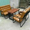 Thanh lý bộ bàn ghế cà phê sắt phòng lạnh tồn kho