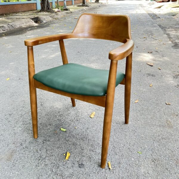 Ghế cafe gỗ hinosima lưng cao màu nâu mới 100%