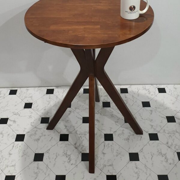 Bàn cafe gỗ chân chùm màu nâu mới 100%