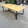 Thanh lý bàn họp văn phòng 2m4 mặt gỗ tự nhiên