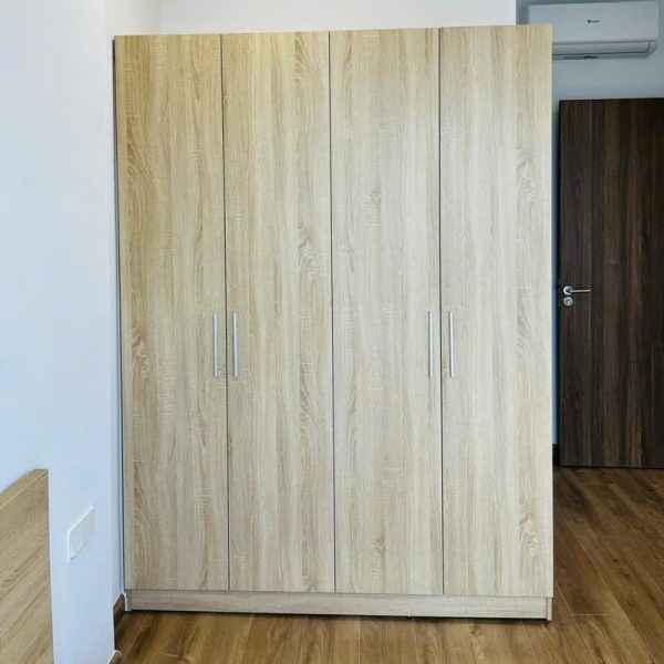 Tủ áo gia đình 1m8 MDF phủ melamin cao cấp mới 98%