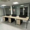 Bàn cụm nhân viên làm việc kèm cabin mới 99%