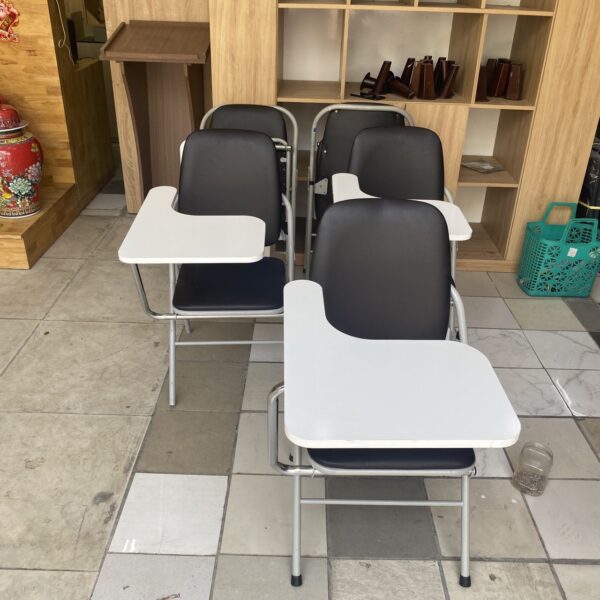 Thanh lý ghế gấp liền bàn hòa phát cũ màu đen