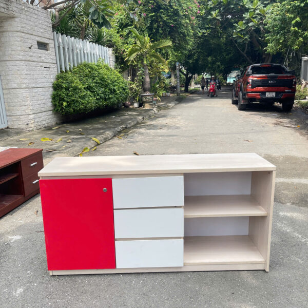 Thanh lý tủ hồ sơ thấp cũ 3 hộc kéo
