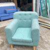 Thanh lý ghế sofa đơn màu xanh ngọc mới 90%